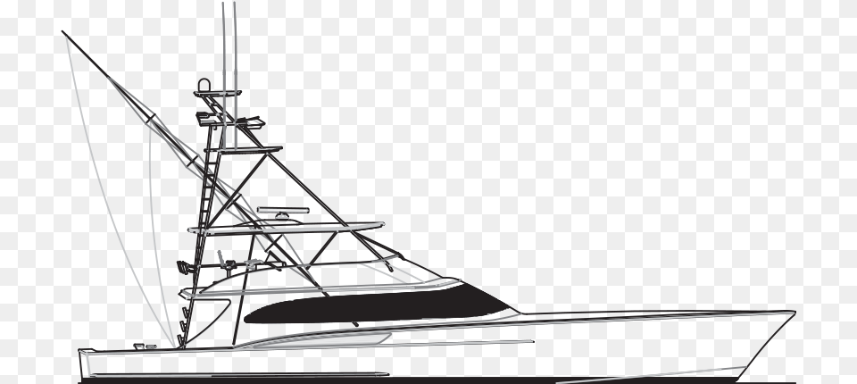 Jarrett Bay Fishing Boat Line Art, Sailboat, Transportation, Vehicle, Watercraft Free Png Download