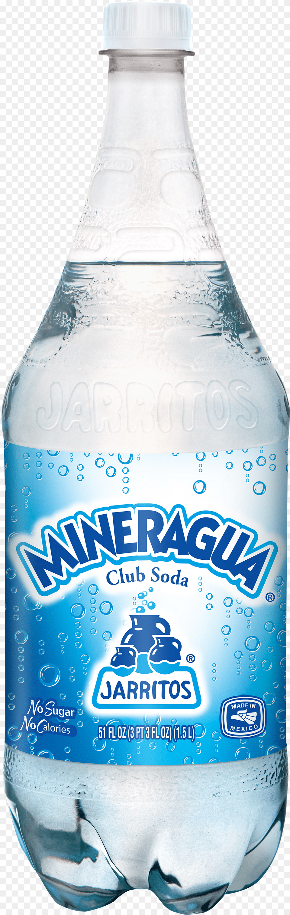 Jarritos Mineragua Club Soda Glass Bottle, Beverage, Mineral Water, Water Bottle, Alcohol Png Image