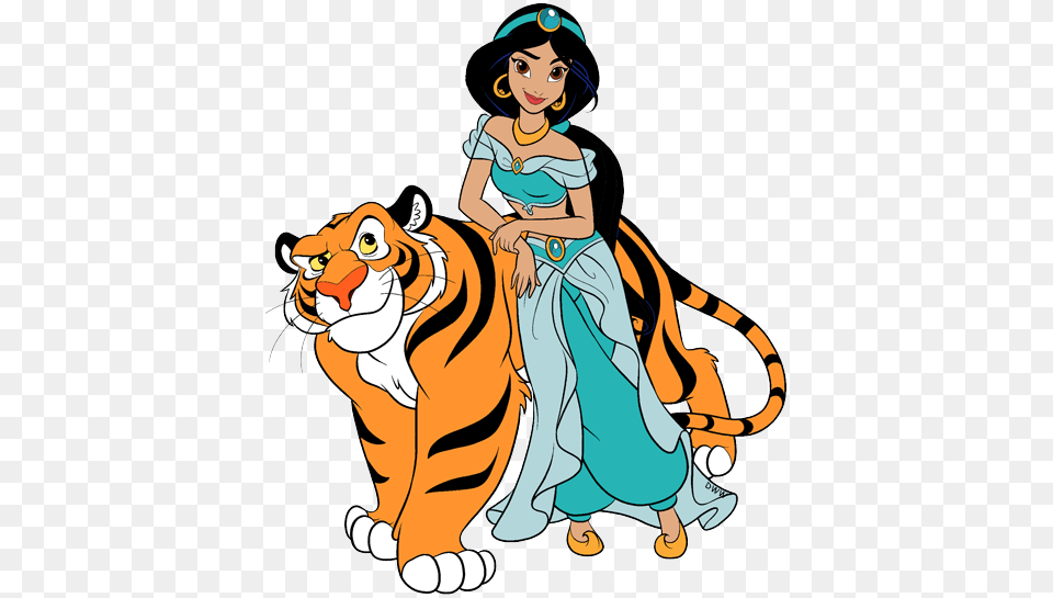 Jasmine And Rajah Clip Art Disney Clip Art Galore, Adult, Female, Person, Woman Png Image