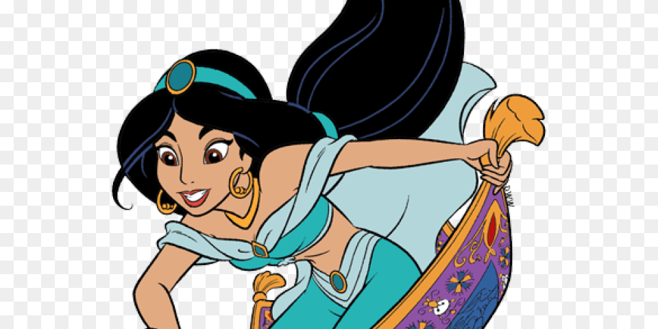 Jasmine Clipart Magic Carpet Princess Jasmine Flying Carpet, Person, Face, Head, Cartoon Png Image