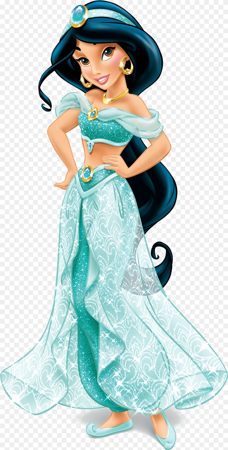 Jasmine Disney Princess Clipart Freeuse Stock Jasmine Disney Princess, Figurine, Clothing, Dress, Formal Wear Free Transparent Png