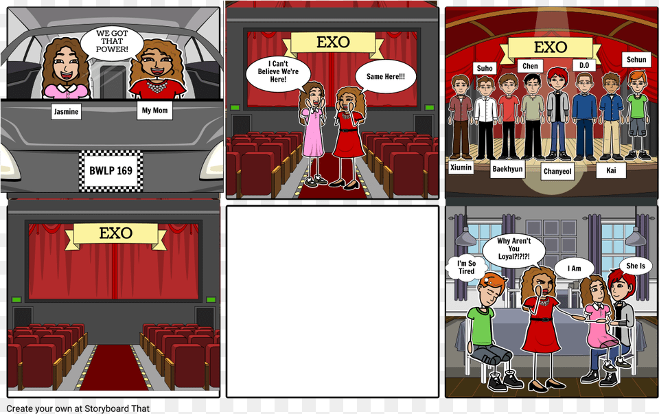 Jasmine Exo Concert Storyboard By 4a183b3f Cartoon, Book, Comics, Publication, Person Png Image