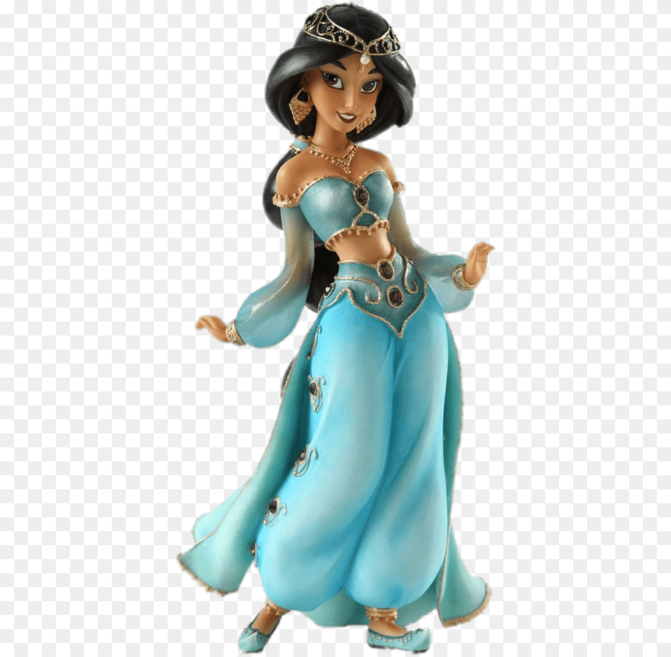 Jasmine Figurine Figurine Showcase Disney Couture De Force, Person, Face, Head, Toy Free Transparent Png