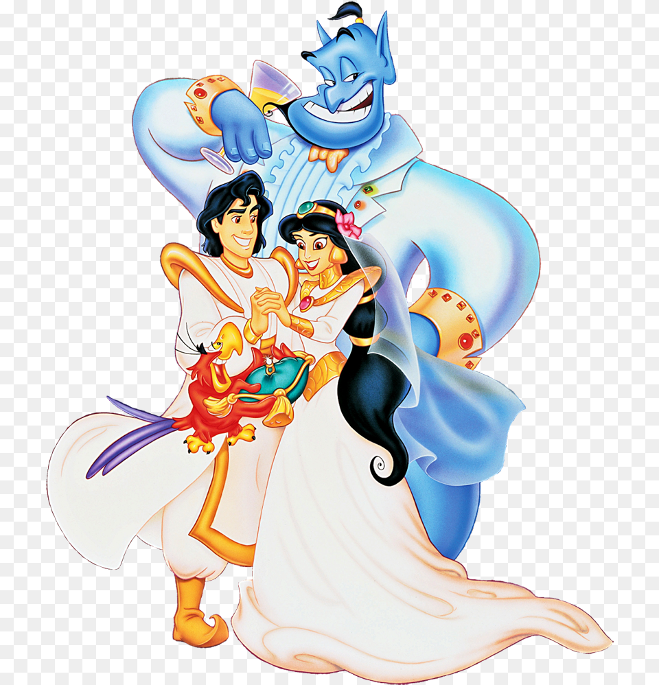 Jasmine Jasmine And Aladdin Wedding Cartoon, Publication, Book, Comics, Adult Free Png