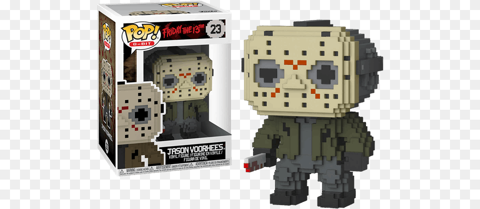 Jason 8 Bit Pop, Robot, Qr Code Free Png Download