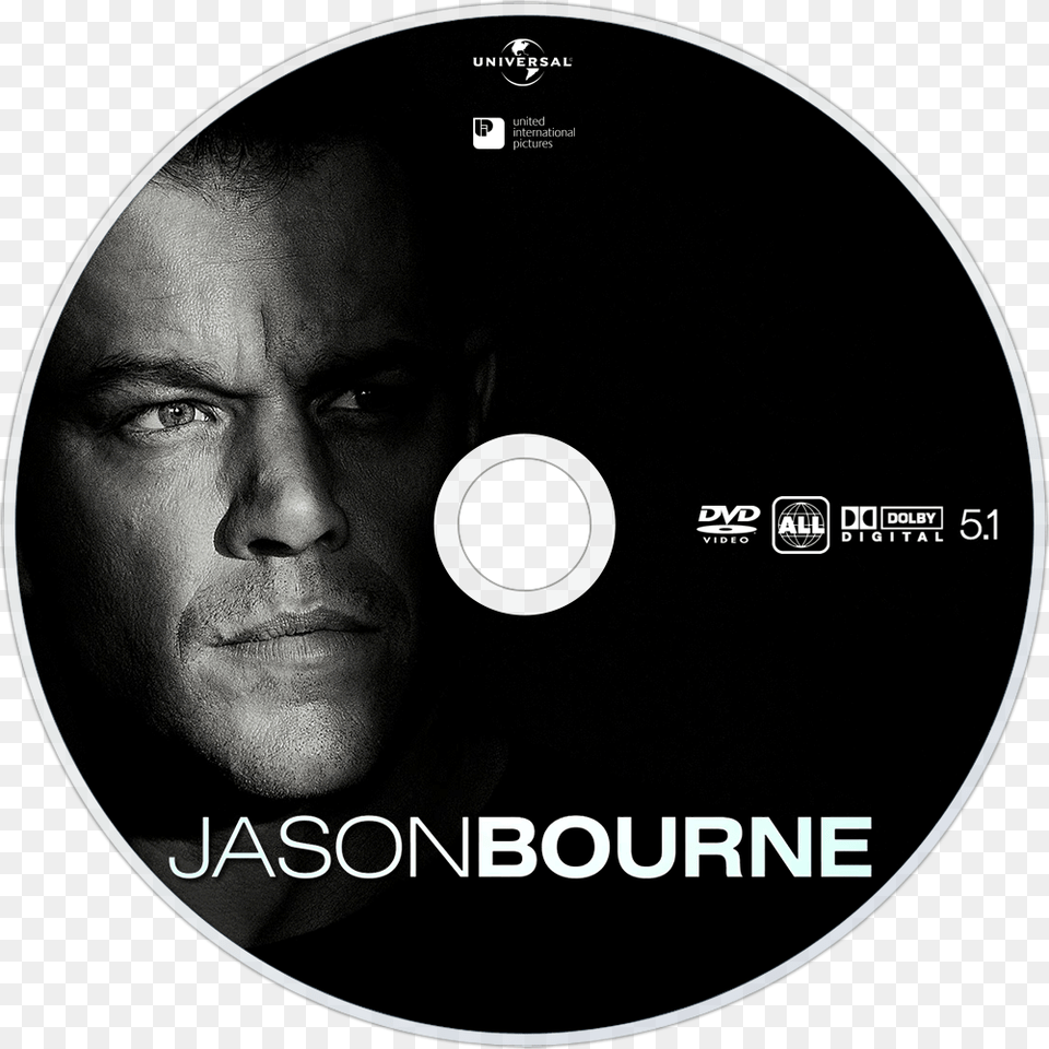 Jason Bourne, Disk, Dvd, Face, Head Free Png