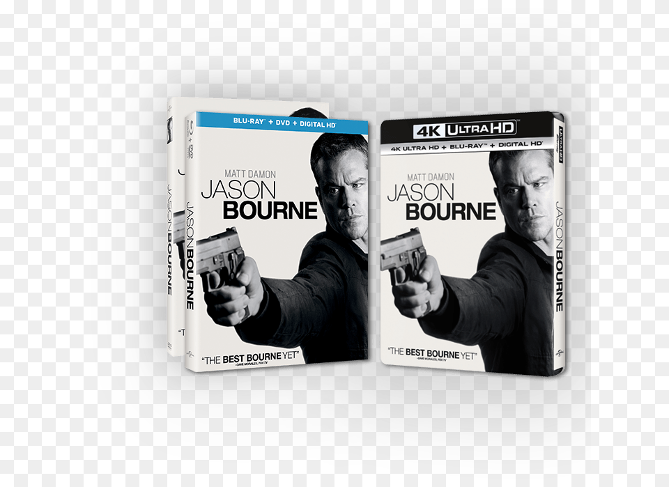 Jason Bourne Blu Ray, Adult, Person, Man, Male Free Png
