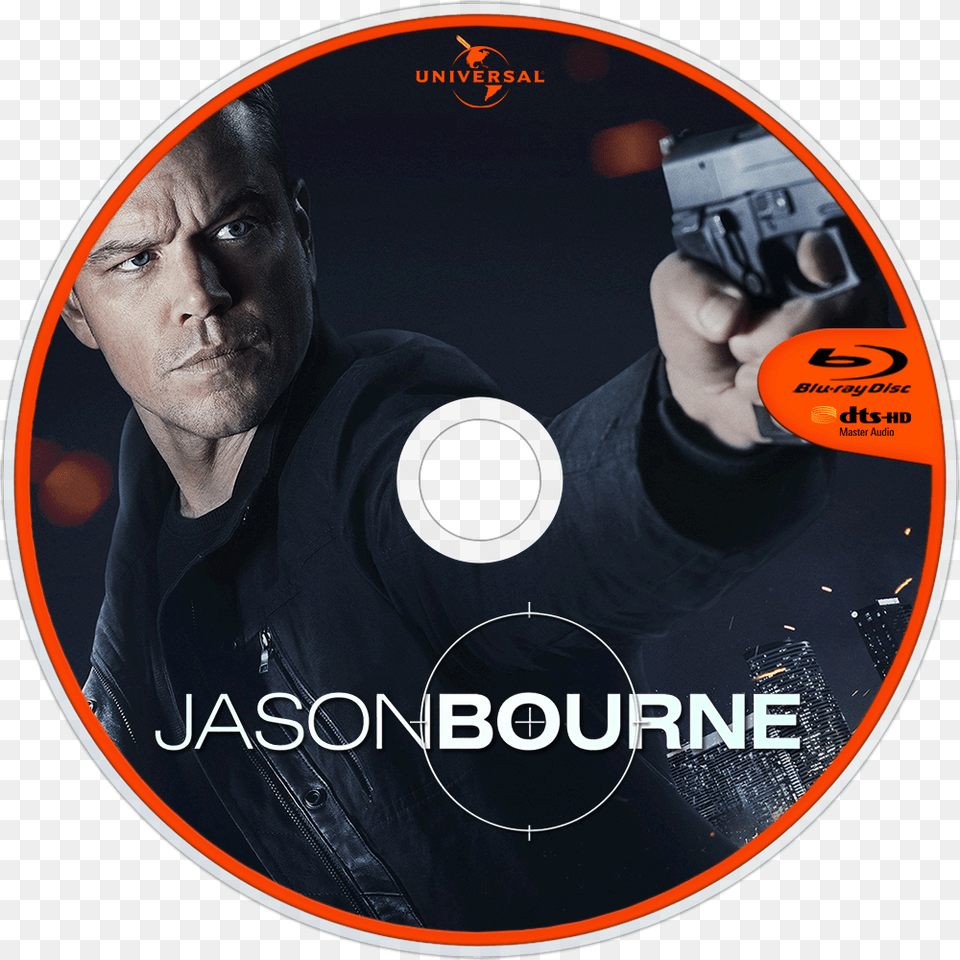 Jason Bourne Bluray Disc Image Cd, Disk, Adult, Dvd, Person Free Png Download