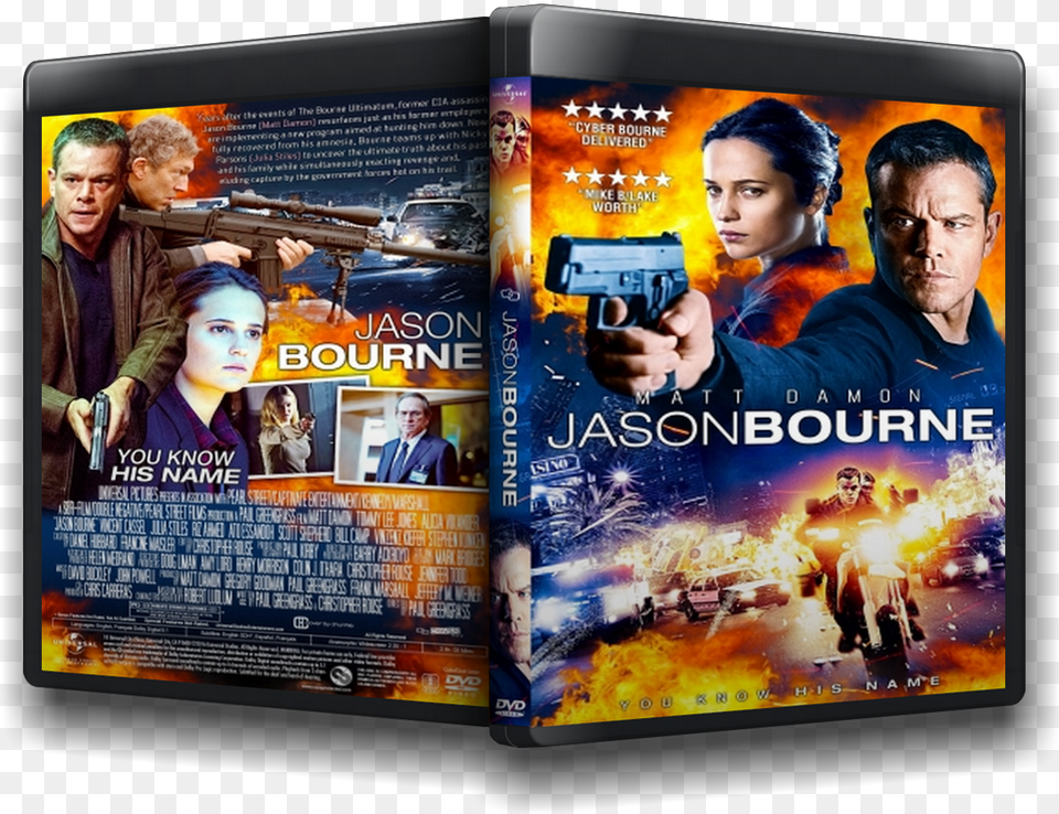 Jason Bourne Dvd Cover, Advertisement, Poster, Adult, Person Free Png