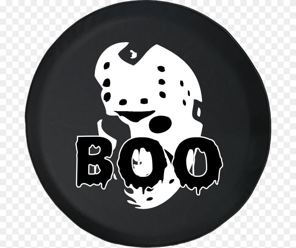 Jason Mask Black And White, Food, Meal, Sticker, Plate Png Image