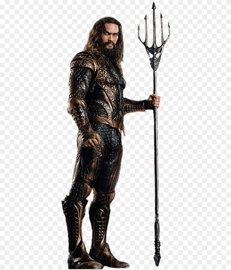 Jason Momoa As Aquaman Aquaman Standee, Bronze, Weapon, Adult, Person Free Png