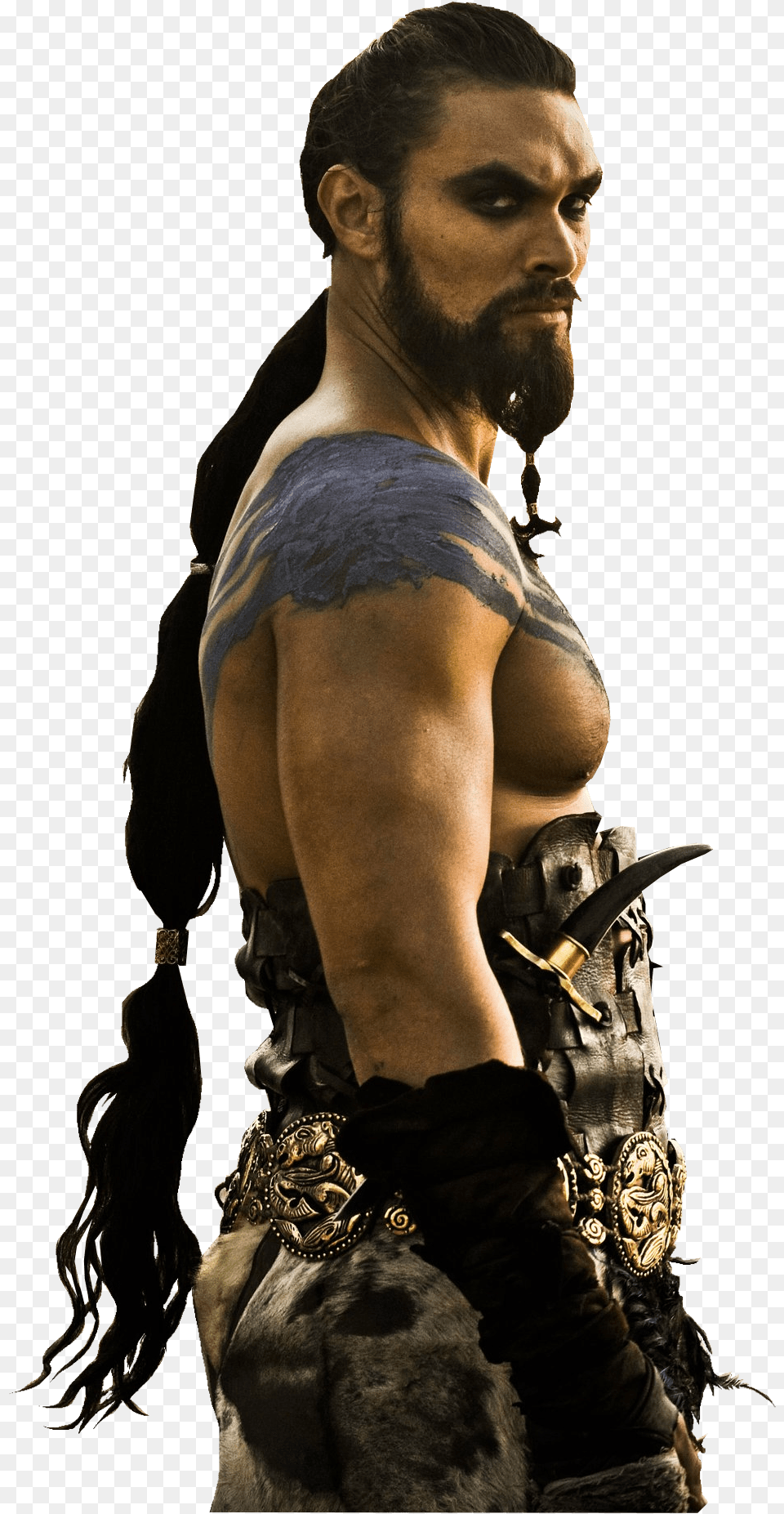Jason Momoa Khal Drogo Weapon Download Jason Momoa Game Of Thrones Hair, Skin, Back, Tattoo, Body Part Free Png