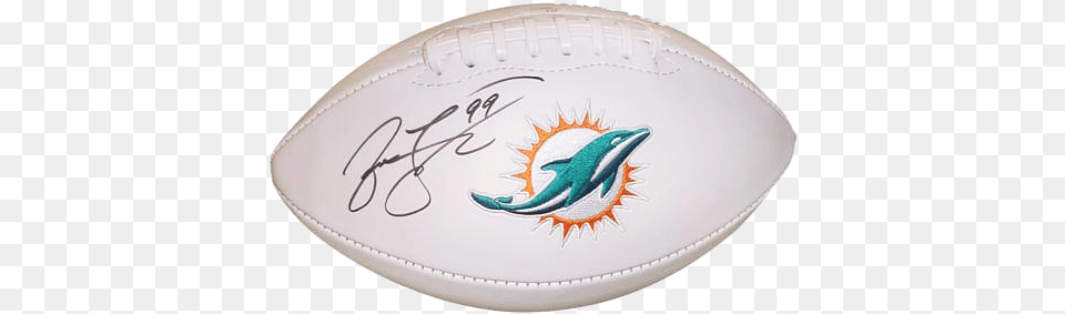 Jason Taylor Autographed Miami Dolphins Logo Football Football Autographed Paraphernalia, Rugby, Sport, Ball, Rugby Ball Png