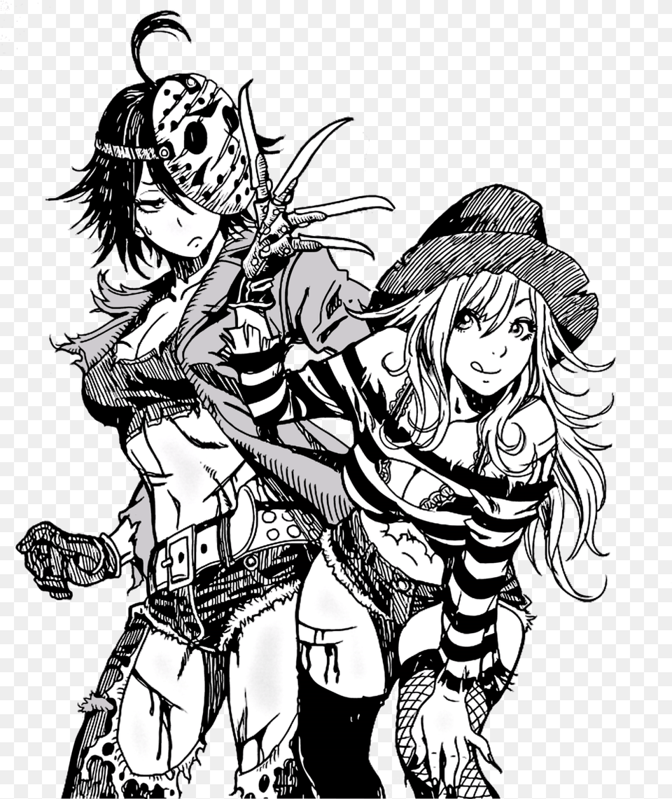 Jason Voorhees And Freddy Kruger Female Jason Voorhees Fanart, Publication, Book, Comics, Adult Png