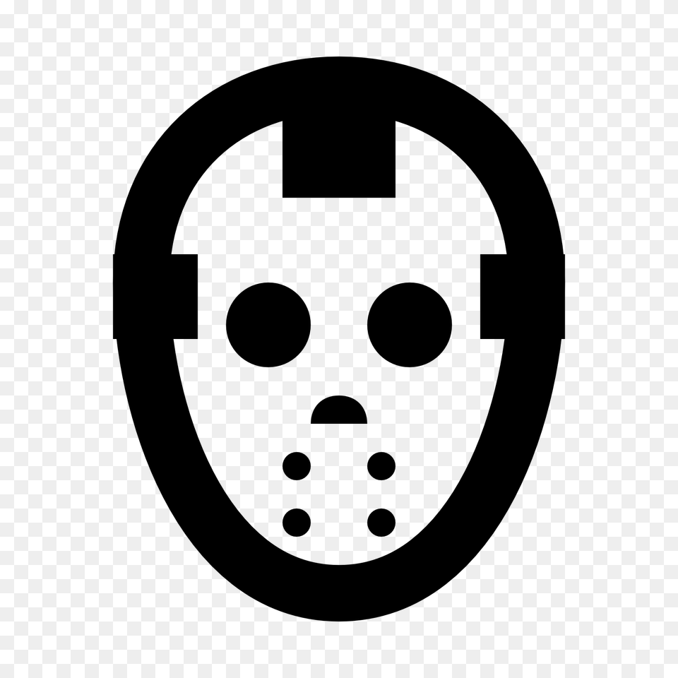Jason Voorhees Icon, Stencil, Person, Face, Head Free Transparent Png