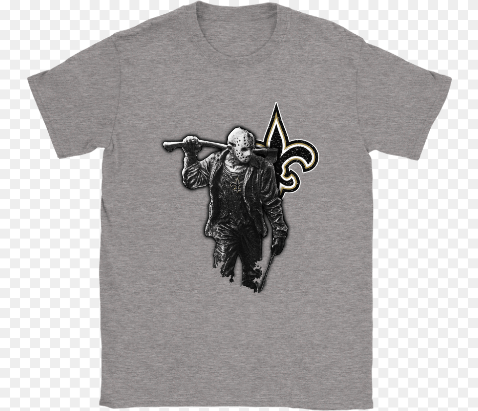 Jason Voorhees New Orleans Saints Ready For Horrors T Shirt Pokmon One Piece, T-shirt, Clothing, Baby, Person Free Png Download