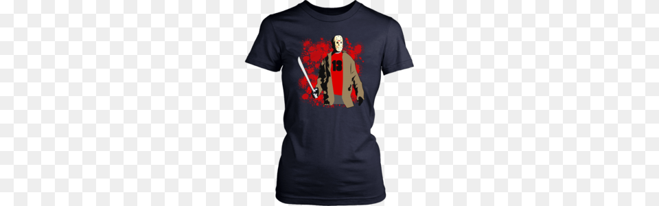 Jason Voorhees T Shirt Teefig, Clothing, T-shirt, Sword, Weapon Png