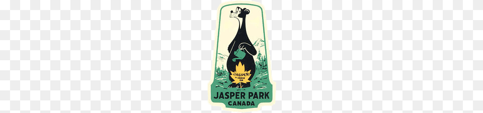 Jasper National Park Vintage Sticker, Absinthe, Alcohol, Beverage, Liquor Png Image