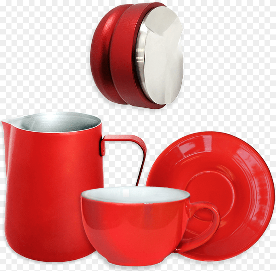 Java Gear Red Colour Pop Bundle, Cup, Saucer, Beverage, Coffee Png