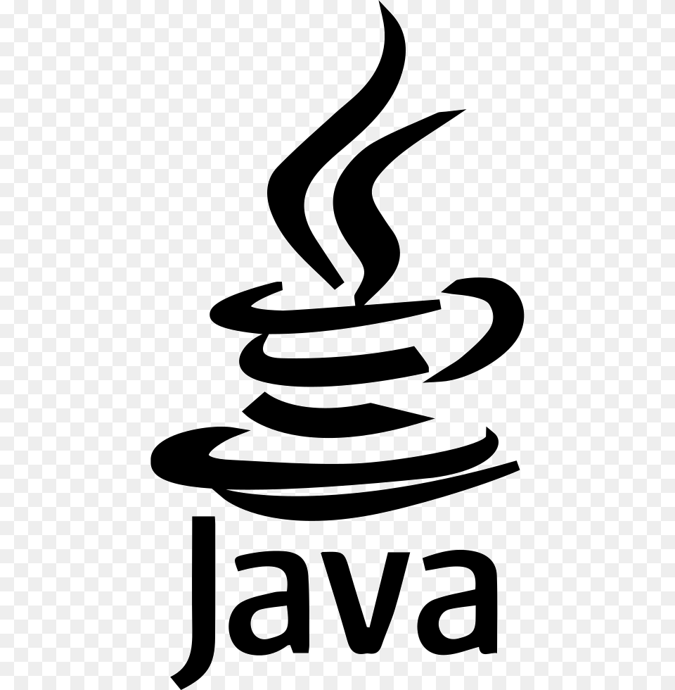 Java Java Logo Black, Stencil, Animal, Fish, Sea Life Free Transparent Png