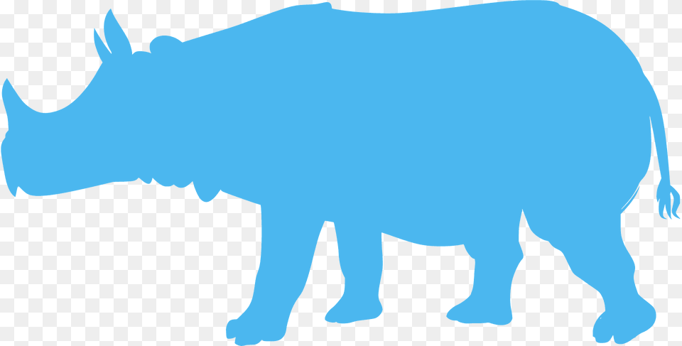 Javan Rhino Silhouette, Animal, Bear, Mammal, Wildlife Free Transparent Png