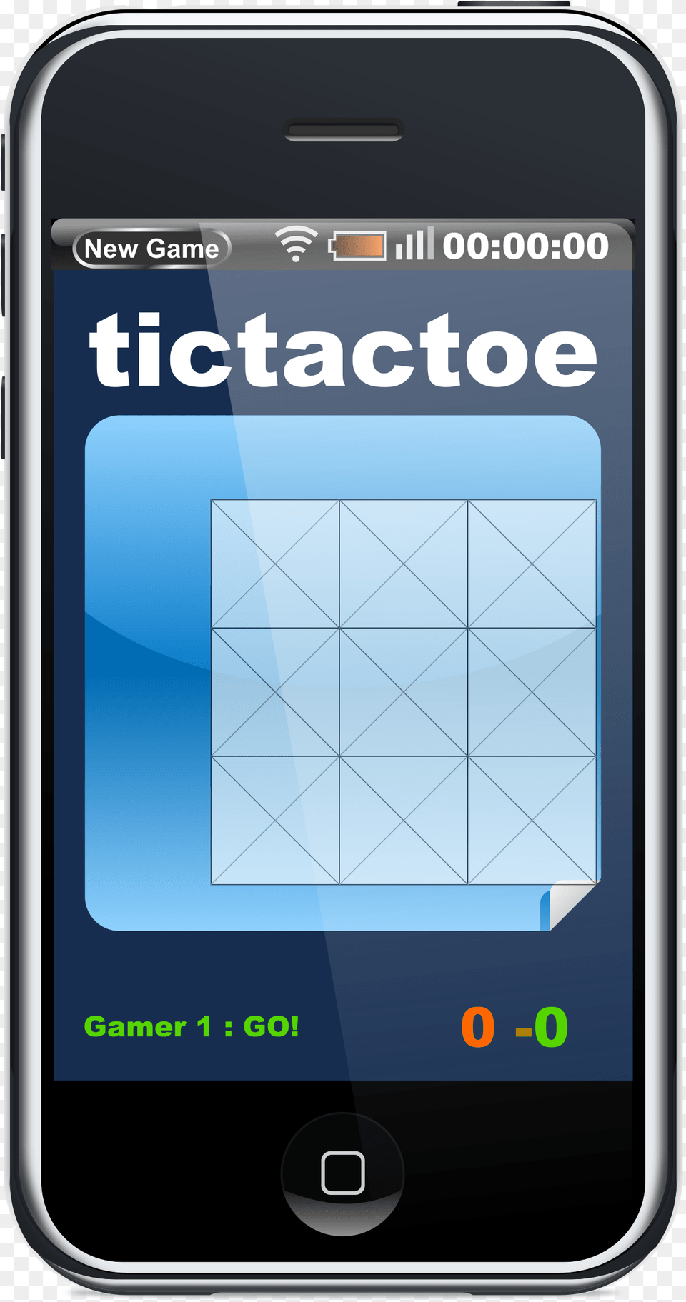 Javascript Phone Tictactoe Game Clip Arts Iphone Clip Art, Electronics, Mobile Phone Free Png