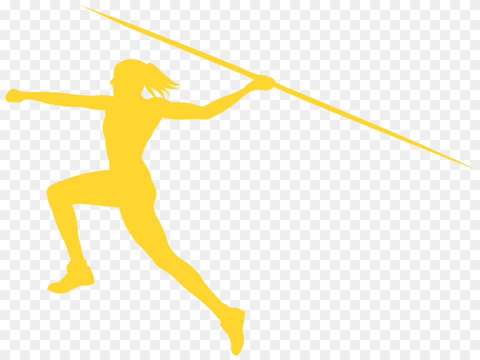 Javelin Silhouette, Person, Spear, Weapon Free Transparent Png