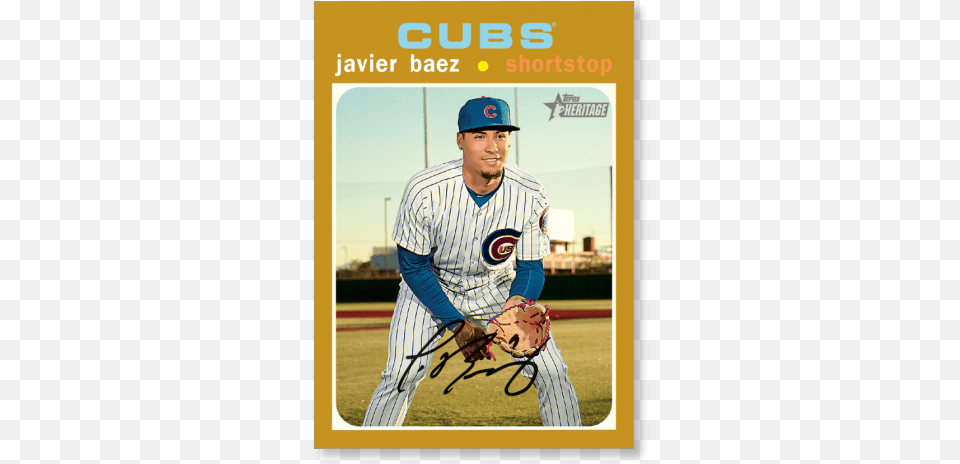 Javier Baez 2020 Topps Heritage Baseball Base Cards Edwin Encarnacion, Team Sport, Team, Sport, Person Free Png Download