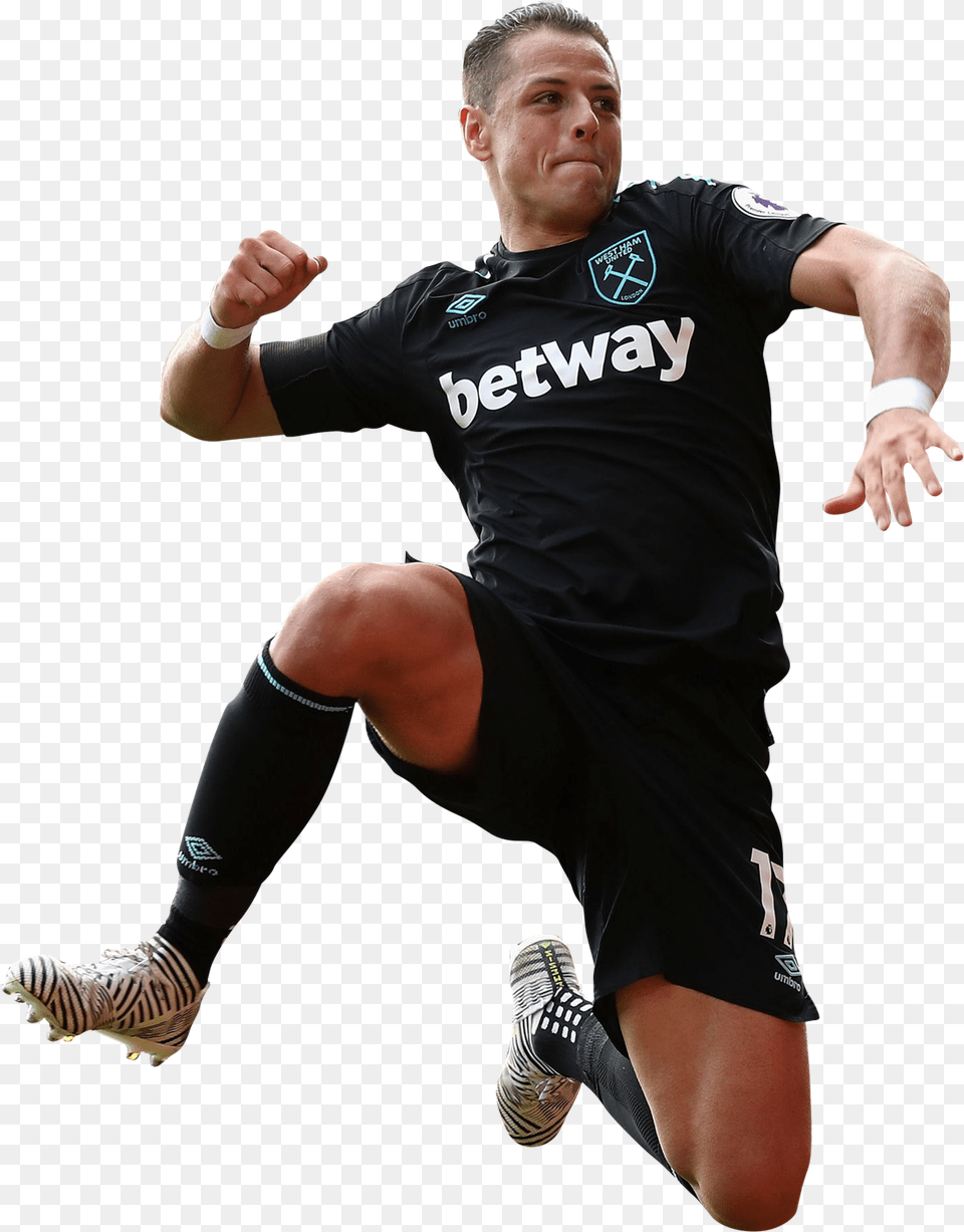 Javier Chicharito Hernandez Render Javier Hernandez West Ham, Shoe, Person, Hand, Footwear Png Image