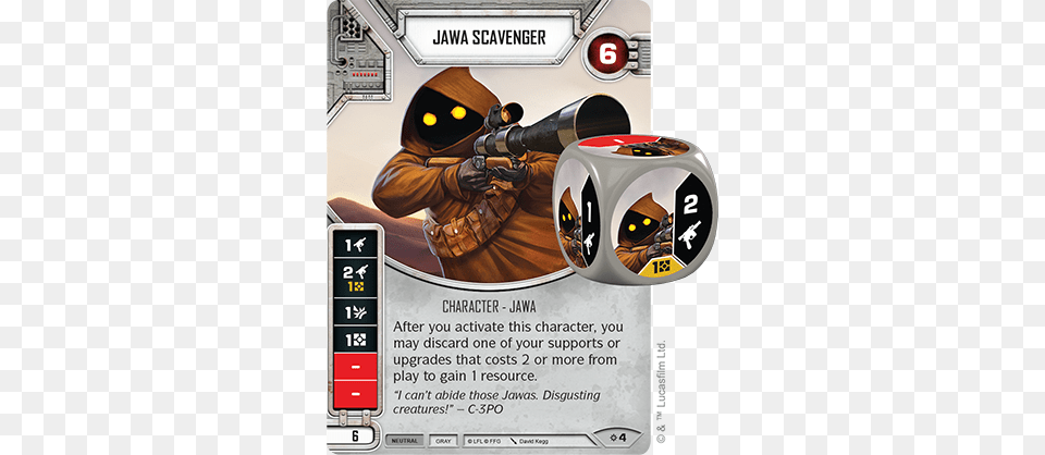 Jawa Scavenger Star Wars Destiny Rivals Cards, Advertisement, Poster, Adult, Male Free Png Download