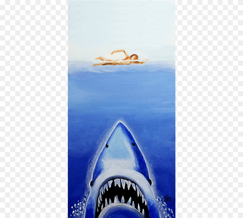 Jaws Great White Shark, Animal, Sea Life, Fish, Person Free Png