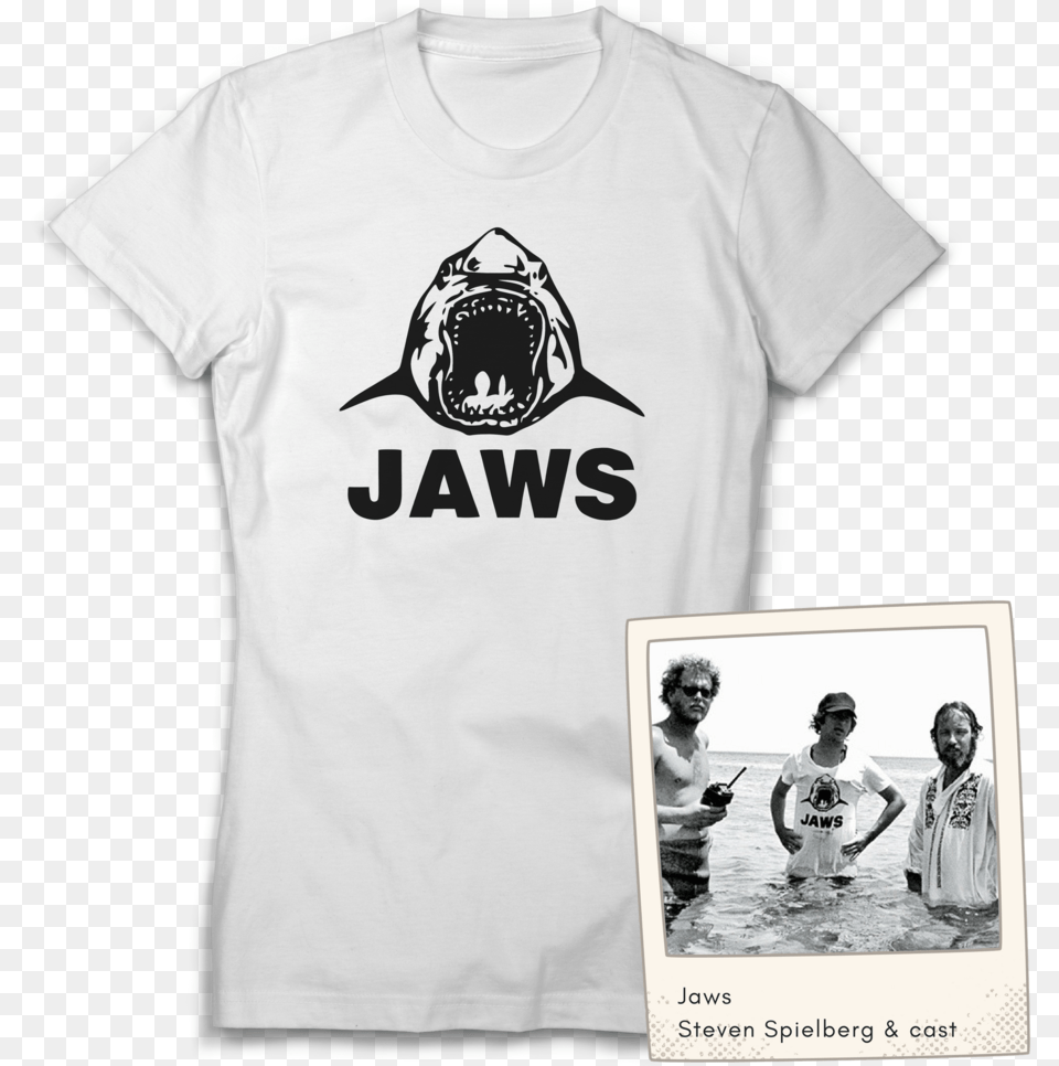 Jaws Ladies Beyond, T-shirt, Shirt, Clothing, Person Png Image