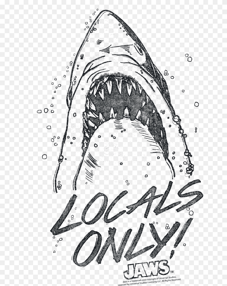 Jaws Locals Only Toddler T Shirt Jaws, Adult, Bride, Female, Person Free Png Download