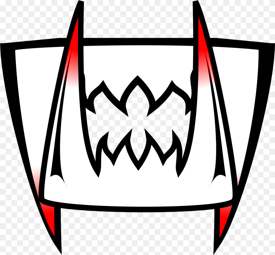 Jaws Mouth Shark Teeth Vampire Scary Canines Fangs Clipart, Logo, Symbol, Batman Logo Free Png