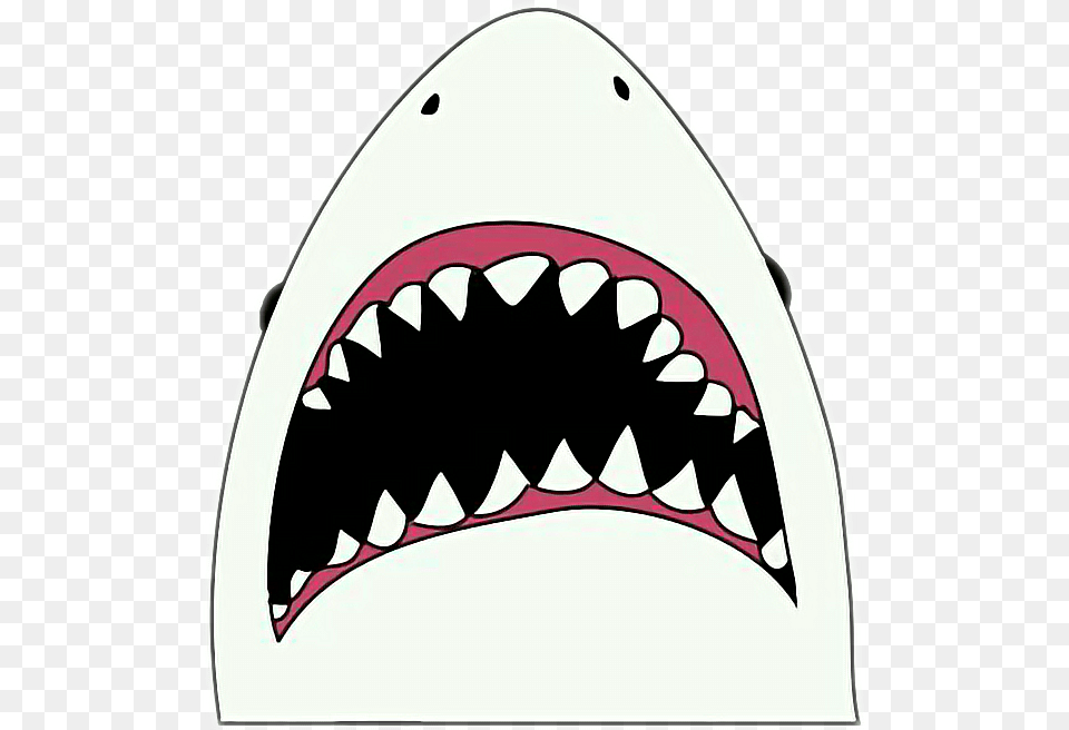 Jaws New Sticker Enjoy Good Night Sweet Dreams Shark Sticker, Body Part, Mouth, Person, Teeth Free Png