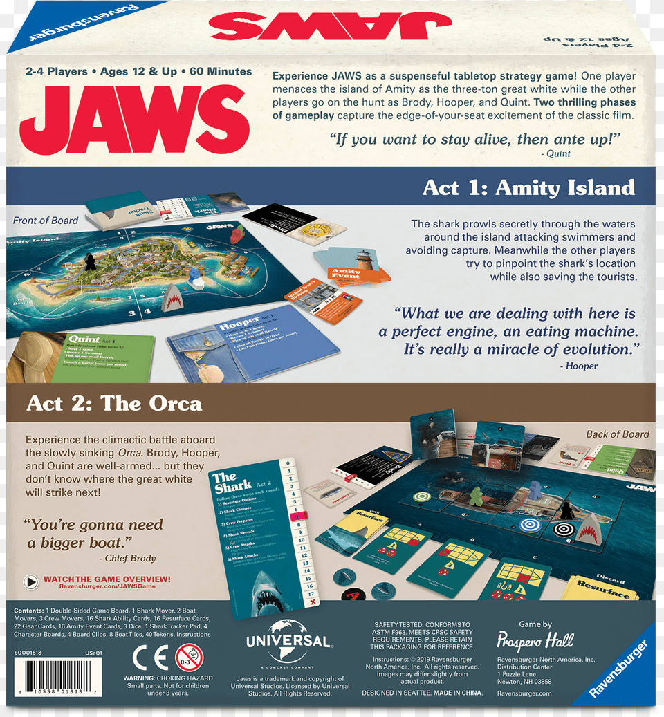 Jaws The Board Game, Advertisement, Poster, Person Free Transparent Png