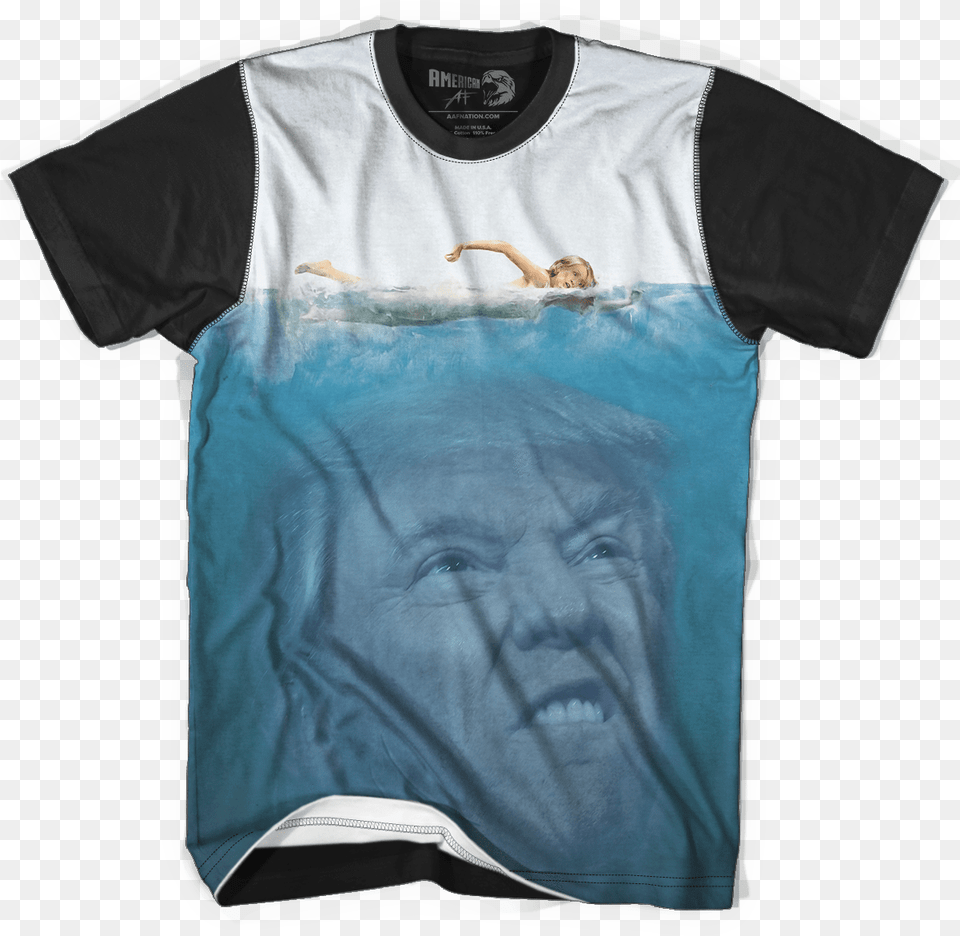 Jaws Trump Shark Jaws Trump Shark Maga Brothers, Clothing, Shirt, T-shirt, Baby Png