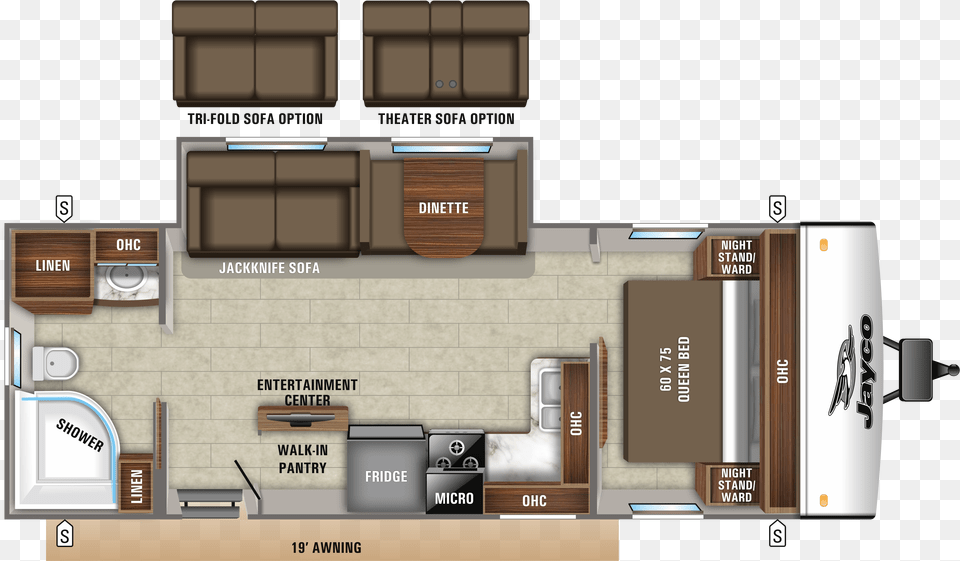 Jayco Jay Feather, Diagram, Floor Plan, Cabinet, Furniture Free Png