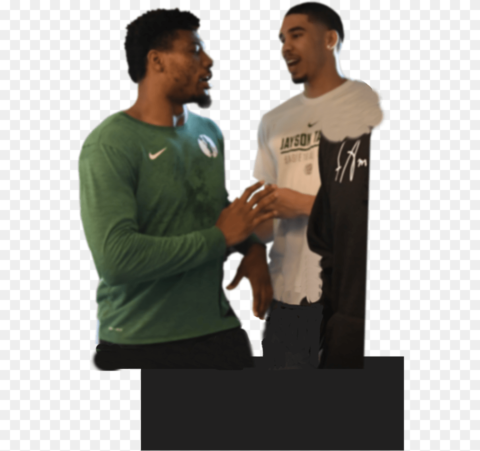 Jayson Tatum And Marcus Smartdata Src Https Poster, T-shirt, Sleeve, Long Sleeve, Clothing Free Png