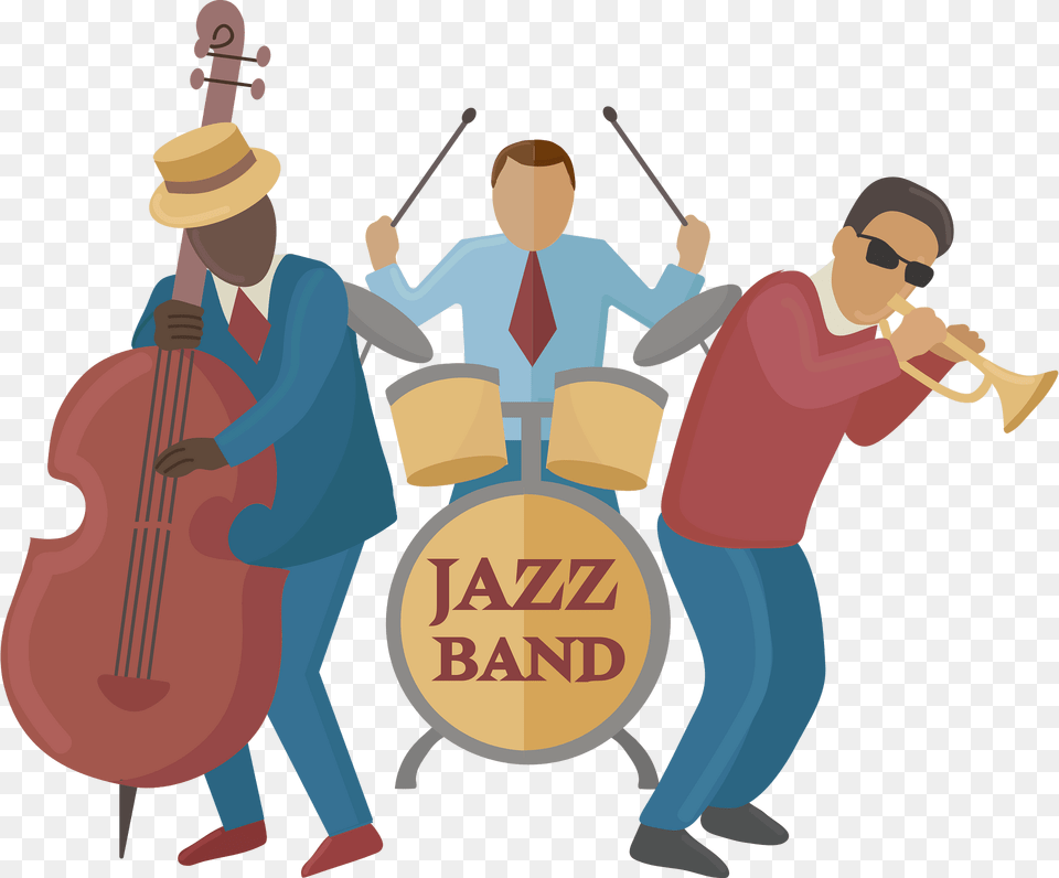 Jazz Band Clipart, Person, Performer, Musician, Musical Instrument Free Png Download