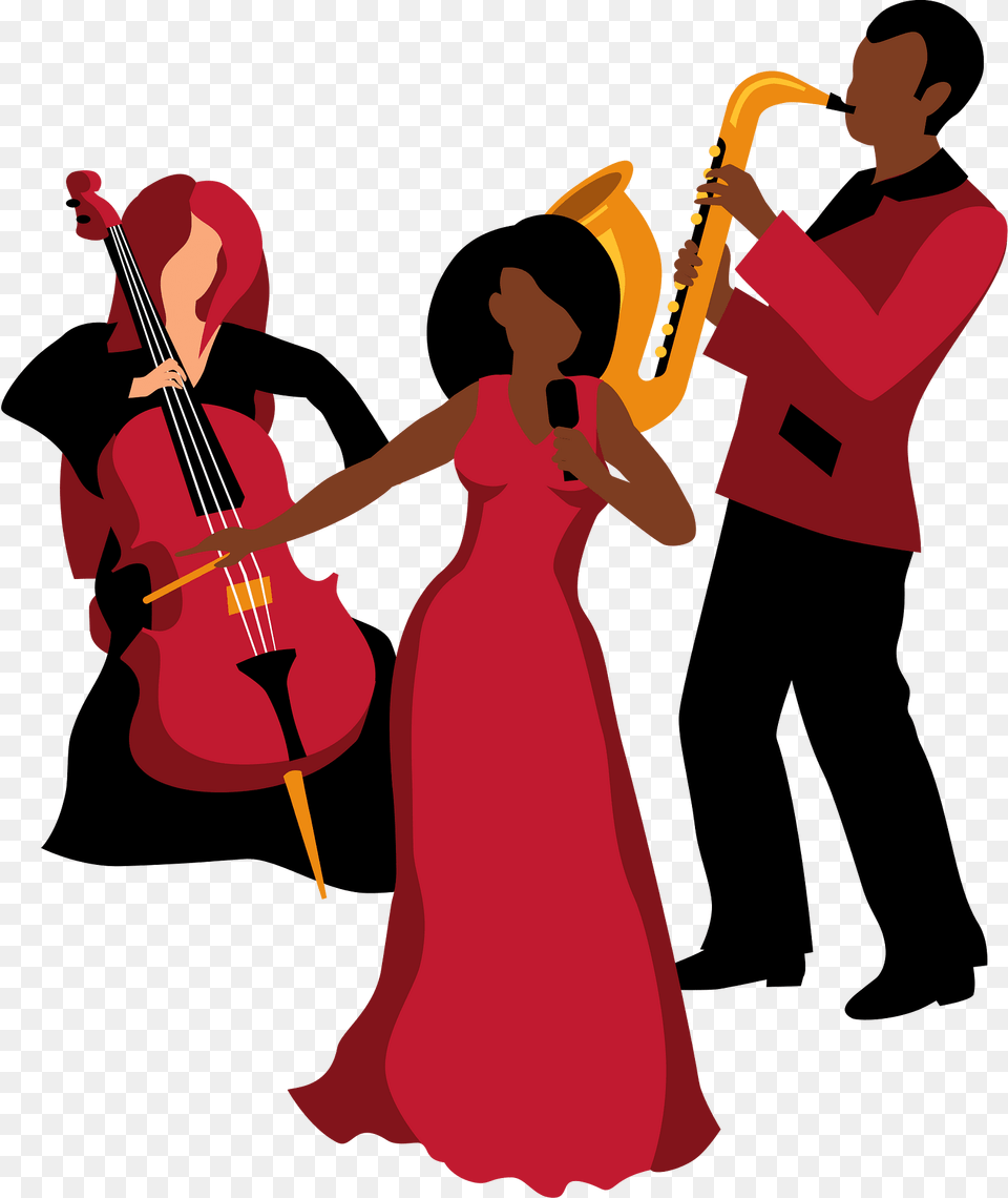 Jazz Band Clipart, Adult, Wedding, Person, Female Free Transparent Png