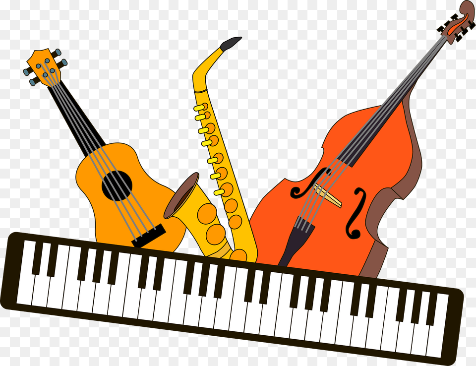 Jazz Band Clipart, Musical Instrument Free Transparent Png