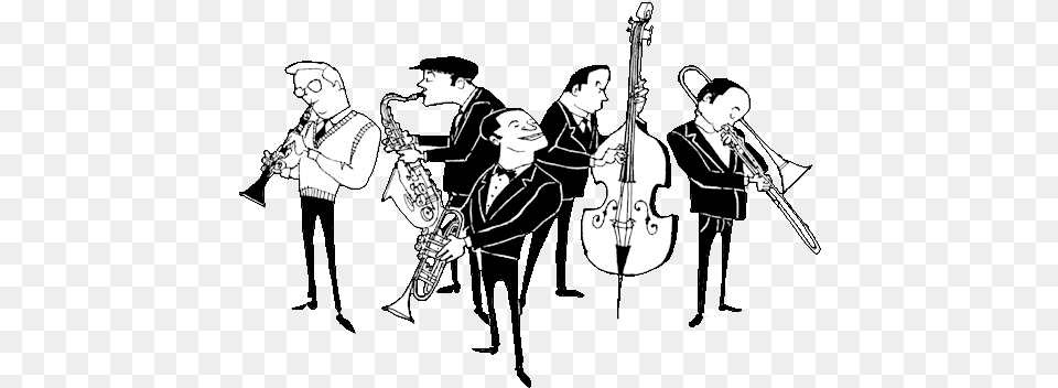 Jazz Band Playing Music Gif, Person, Performer, Musician, Group Performance Png