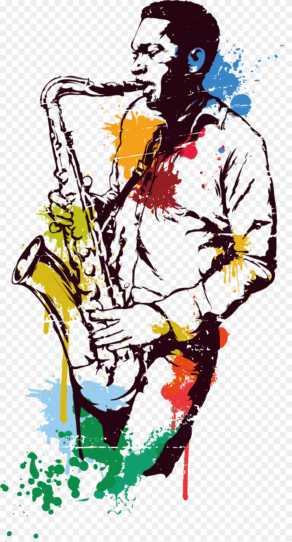 Jazz Clipart Musical Artist Jazz, Art, Graphics, Modern Art, Painting Png