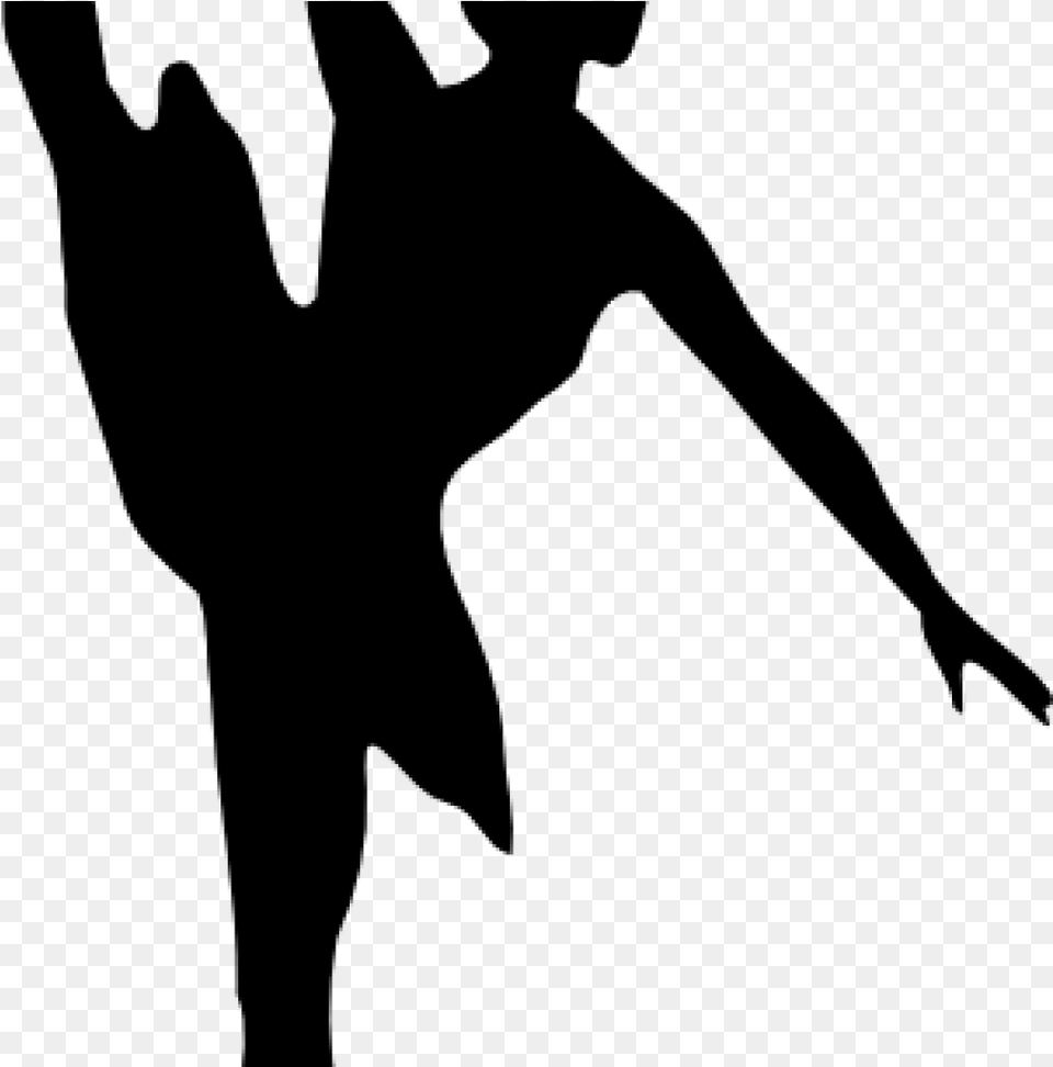 Jazz Dance Clipart Jazz Dancer Clipart Silhouette Clipart Clip Art Ballet Shoes, Gray Free Png Download