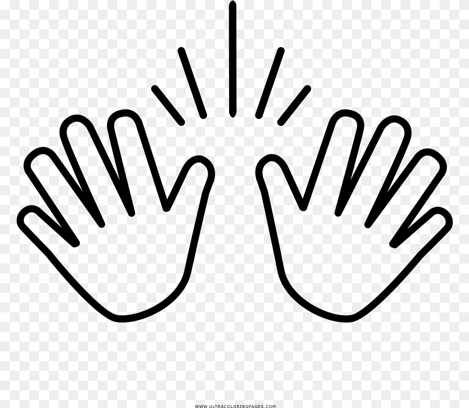 Jazz Hands, Gray Free Png Download