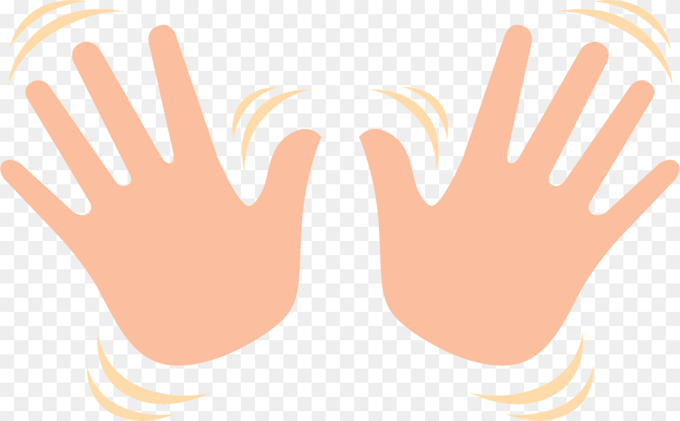 Jazz Hands Clipart, Back, Body Part, Person, Finger Free Transparent Png