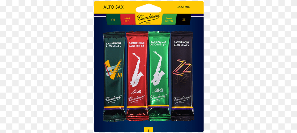 Jazz Mix Cards Alto Saxophone Reeds Biggest Reed Size For Alto Saxophone, Bottle Free Png Download
