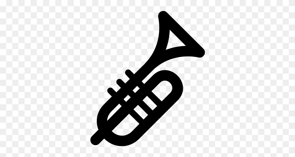 Jazz Music Musical Instrument Icon With And Vector Format, Gray Free Png