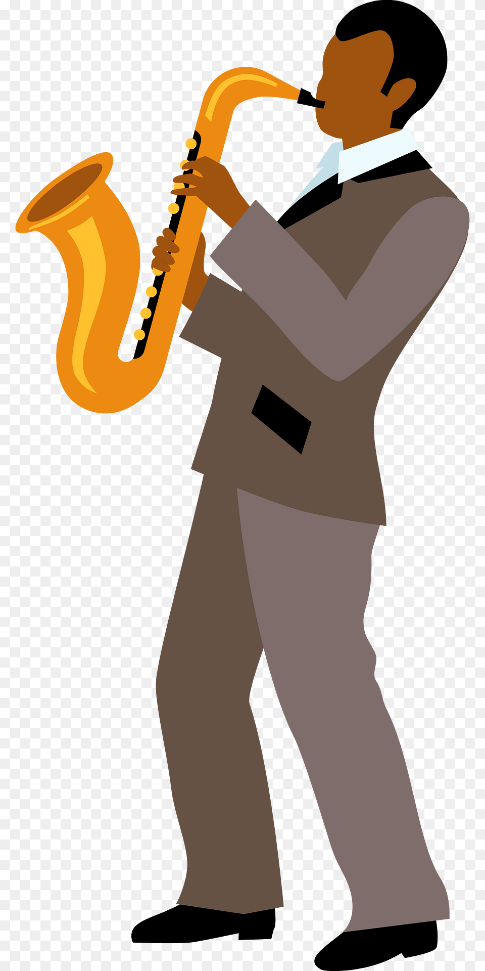 Jazz Musician Clipart, Adult, Male, Man, Person Png